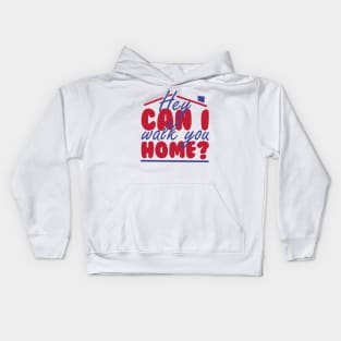 HEY CAN I WALK YOU HOME? Kids Hoodie